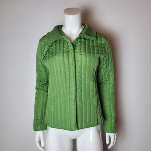 Vintage Y2K E Studio Green Quilted Jacket